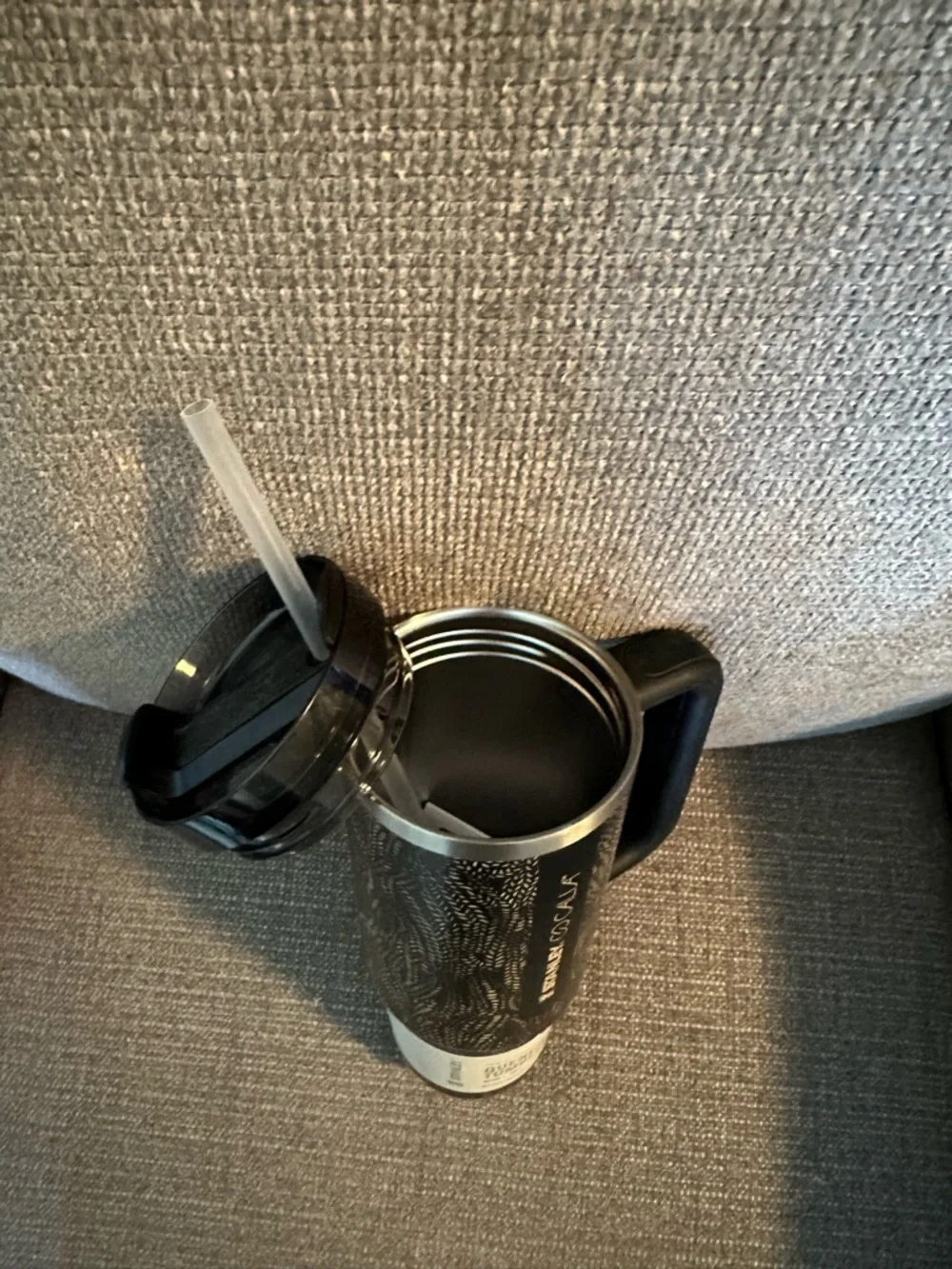 Stanley Black serpent Textured Travel Tumbler with Handle - Picture 2 of 2